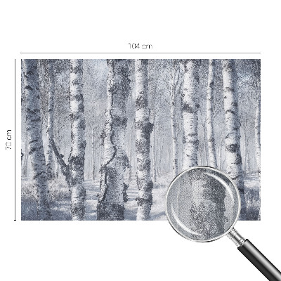 3D photo wallpaper mural featuring a frosty nature scene