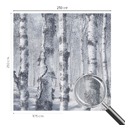 3D photo wallpaper mural featuring a frosty nature scene