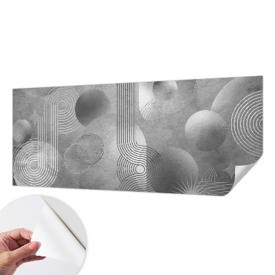 Nursery wall mural with an abstract elegant design