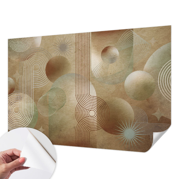 Baby room wall mural Geometric pattern