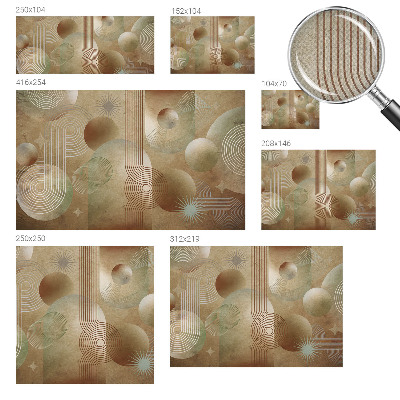 Baby room wall mural Geometric pattern