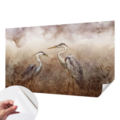 Peel and stick wall mural Elegant birds