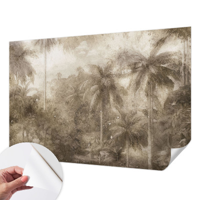 Self-adhesive photo wallpaper featuring an exotic landscape