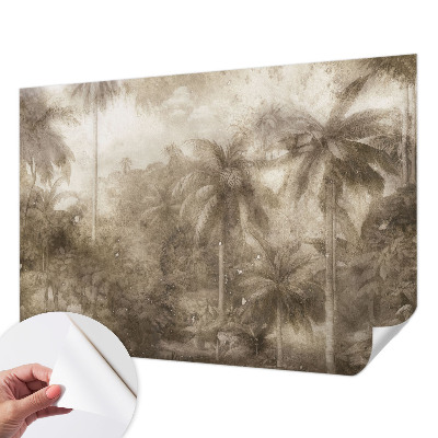 Self-adhesive photo wallpaper featuring an exotic landscape
