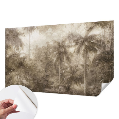 Self-adhesive photo wallpaper featuring an exotic landscape