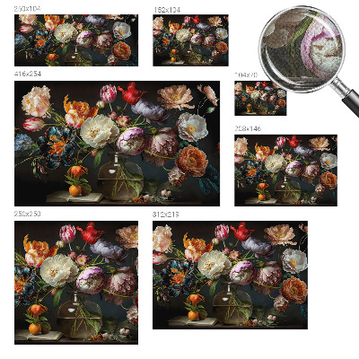 3D photo wallpaper mural Flower bouquet