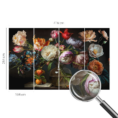 3D photo wallpaper mural Flower bouquet