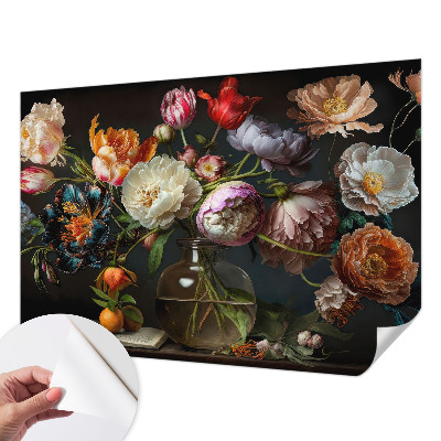 3D photo wallpaper mural Flower bouquet