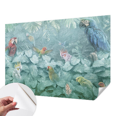 Nursery wall mural Exotic birds