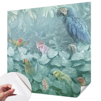 Nursery wall mural Exotic birds