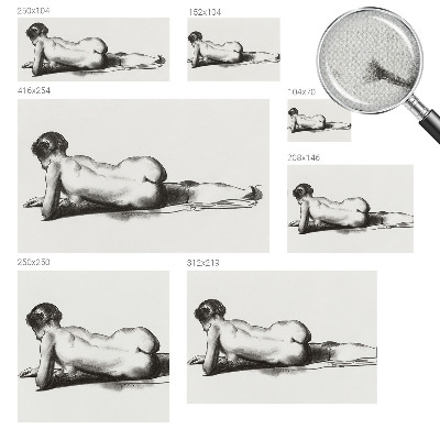 Self-adhesive wall mural a subtle abstract design in muted tones