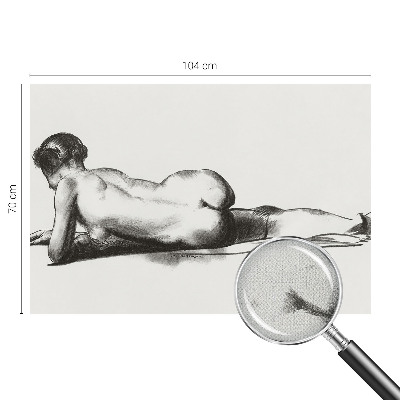 Self-adhesive wall mural A subtle act