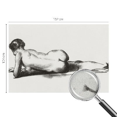 Self-adhesive wall mural A subtle act