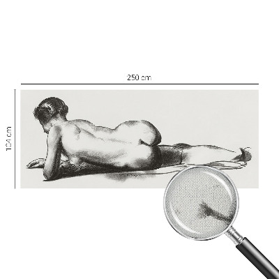 Self-adhesive wall mural A subtle act