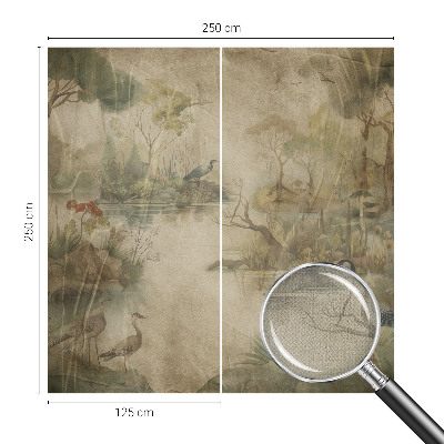 Self-adhesive photo wallpaper Forest scene