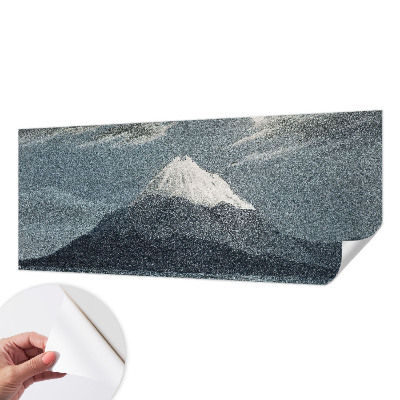 Removable wall mural wallpaper with a moonlit night design
