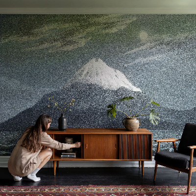 Removable wall mural wallpaper Moonlit night