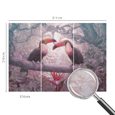 Removable wall mural wallpaper Exotic couple
