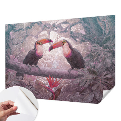 Removable wall mural wallpaper Exotic couple