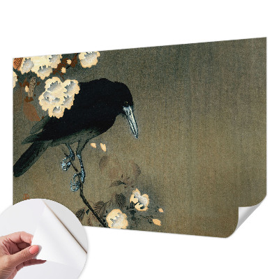 Peel and stick wall mural for kids' room with an exotic nature design