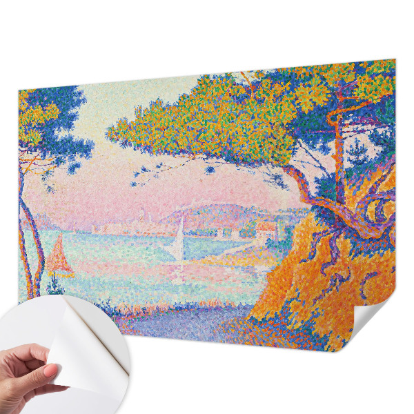 3D Wall Mural featuring a colorful landscape design