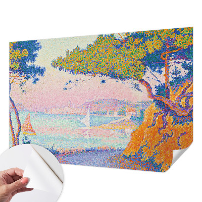 3D Wall Mural featuring a colorful landscape design