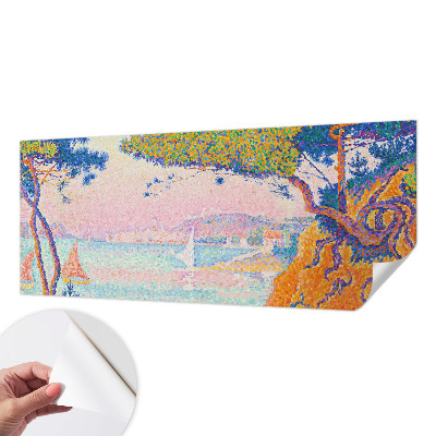 3D Wall Mural featuring a colorful landscape design