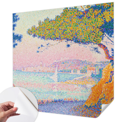 3D Wall Mural featuring a colorful landscape design