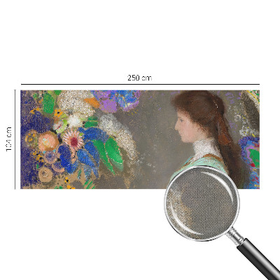 3D photo wallpaper mural featuring a romantic scene