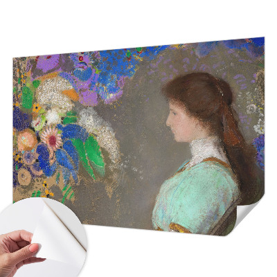 3D photo wallpaper mural featuring a romantic scene