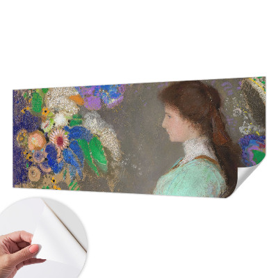 3D photo wallpaper mural featuring a romantic scene