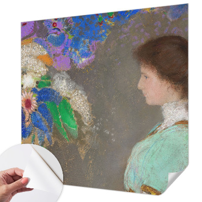 3D photo wallpaper mural featuring a romantic scene