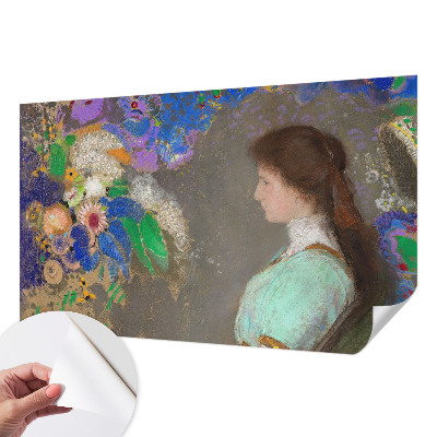 3D photo wallpaper mural featuring a romantic scene