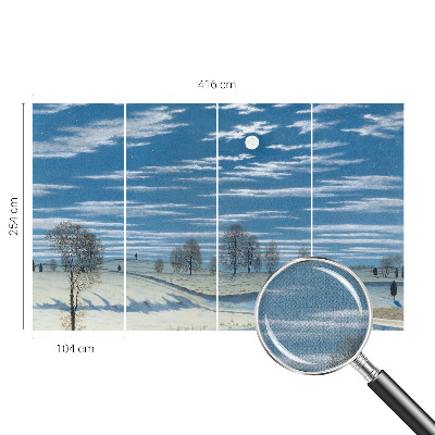 Nursery wall mural Winter landscape