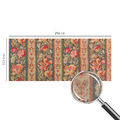Self-adhesive photo wallpaper with a colorful floral design