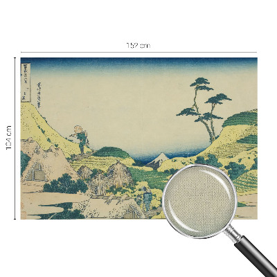 Removable wall mural wallpaper with a rural landscape design