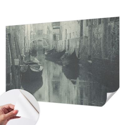 Peel and stick wall mural for bedroom Old canal