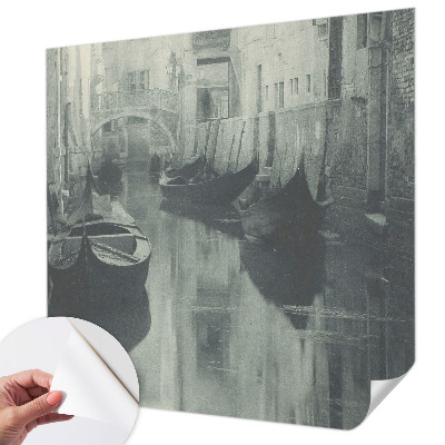 Peel and stick wall mural for bedroom Old canal