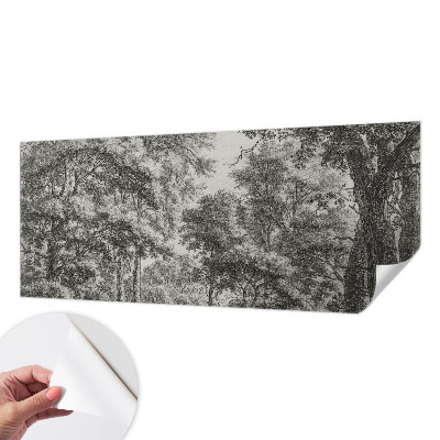 Removable wall mural Forest scenery