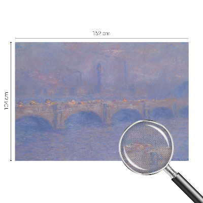 Peel and stick wall mural for kids' room with a blue bridge design