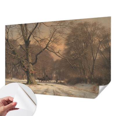 Children's wall mural Winter landscape