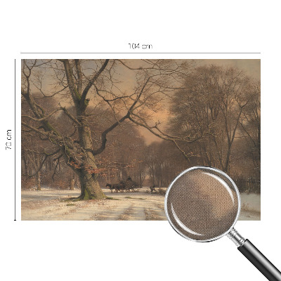 Children's wall mural Winter landscape