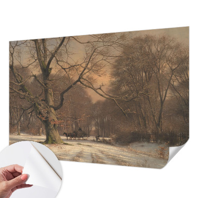 Children's wall mural Winter landscape