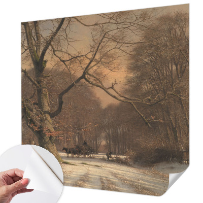 Children's wall mural Winter landscape