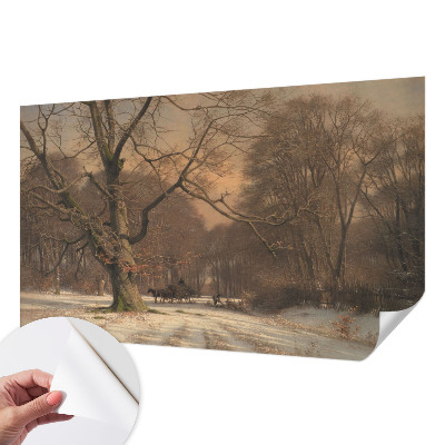 Children's wall mural Winter landscape