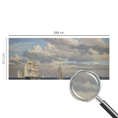3D photo wallpaper mural featuring a sea adventure scene