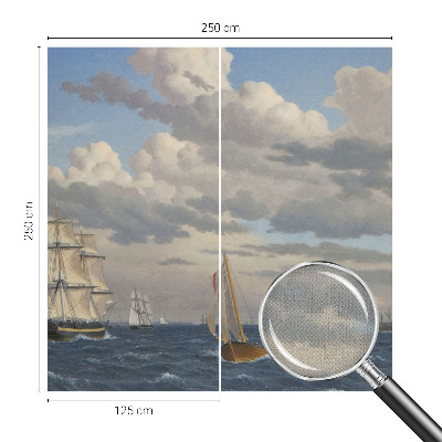 3D photo wallpaper mural featuring a sea adventure scene