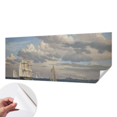 3D photo wallpaper mural featuring a sea adventure scene