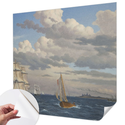 3D photo wallpaper mural featuring a sea adventure scene