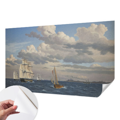 3D photo wallpaper mural featuring a sea adventure scene